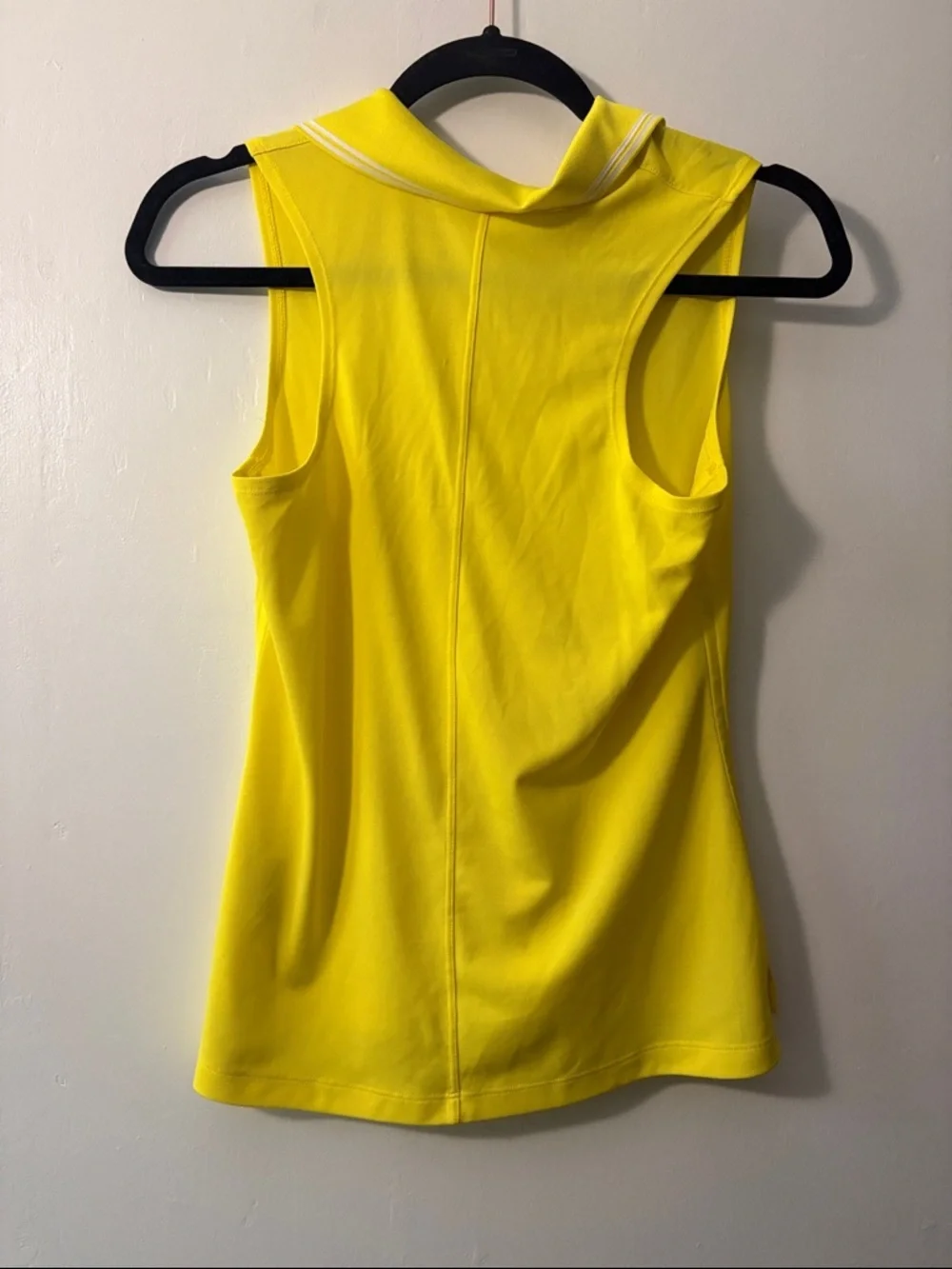 Nike Women's Vibrant Yellow Sleeveless Polo Tank